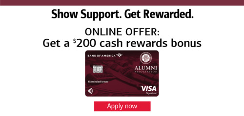 Ad for Alumni Credit Card