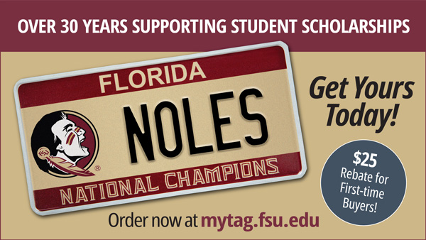 Ad for Alumni License Plate