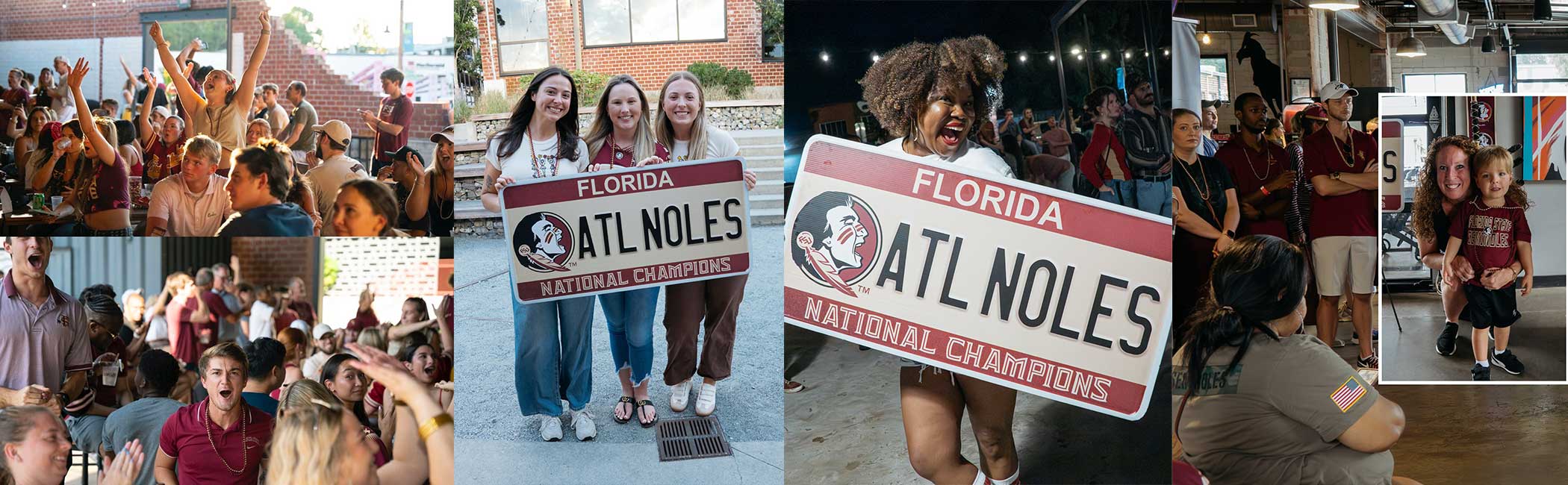 A collage of photos of the Atlanta Seminoles Club