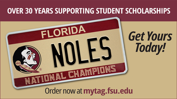 Ad for Alumni License Plate
