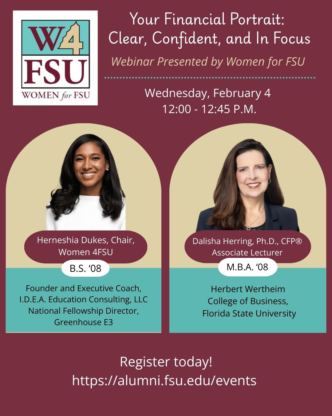 W4FSU Presents Your Financial Portrait: Clear, Confident, and in Focus