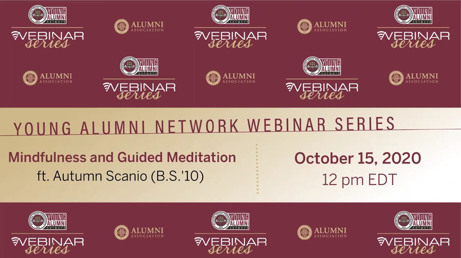 Young Alumni Network Mindfulness and Guided Meditation Webinar with Autumn Scanio (B.S. '10) Presentation