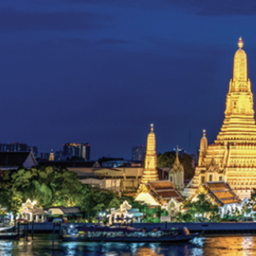 A skyline in Thailand
