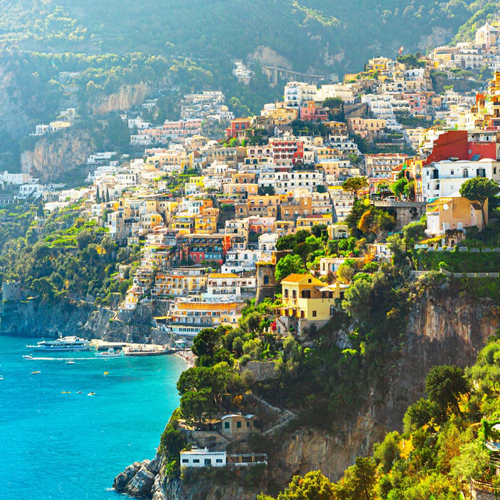 A photo of the coast of Amalfi