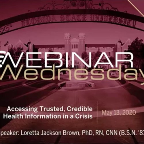 Accessing trusted credible health information in a crisis presentation.