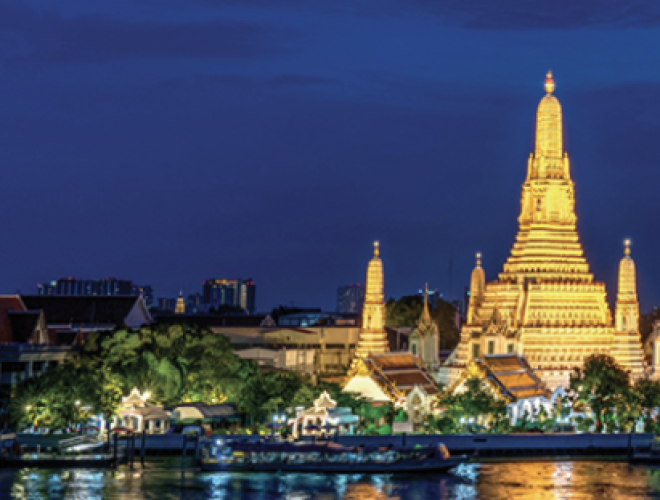 A skyline in Thailand