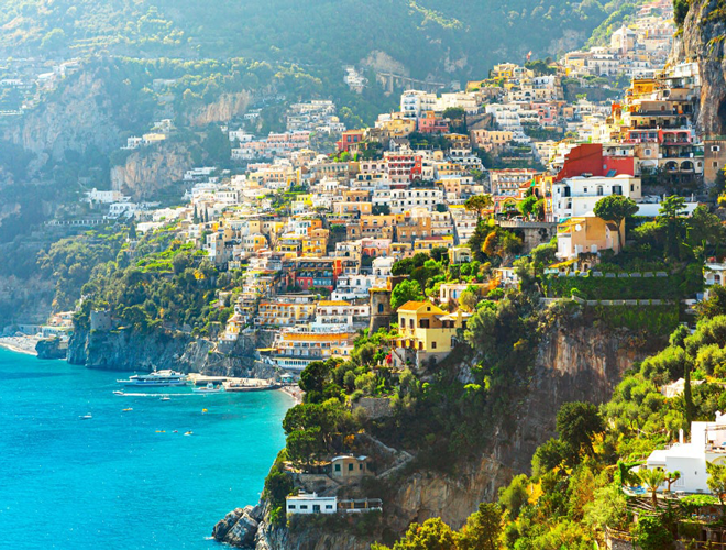 A photo of the coast of Amalfi
