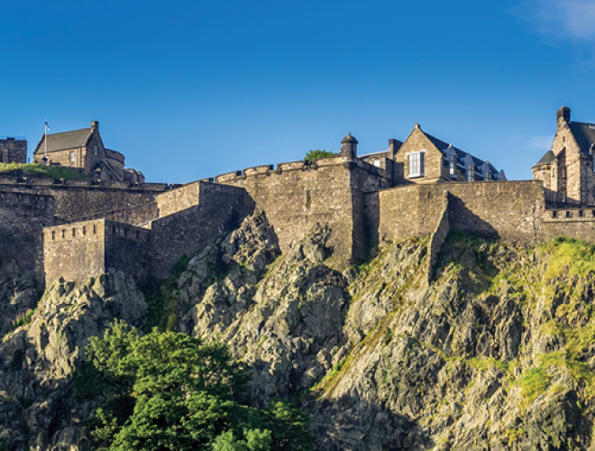 A photo of a British castle